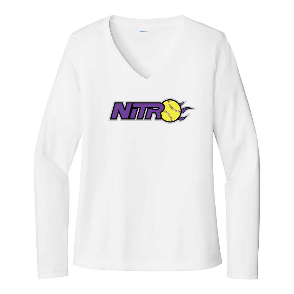 Sport-Tek® Women's Long Sleeve PosiCharge® Competitor™ V-Neck Tee