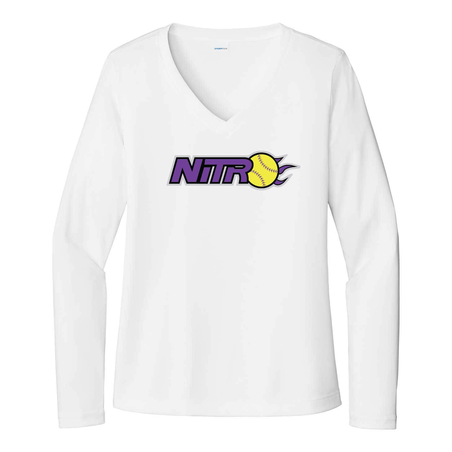 Sport-Tek® Women's Long Sleeve PosiCharge® Competitor™ V-Neck Tee