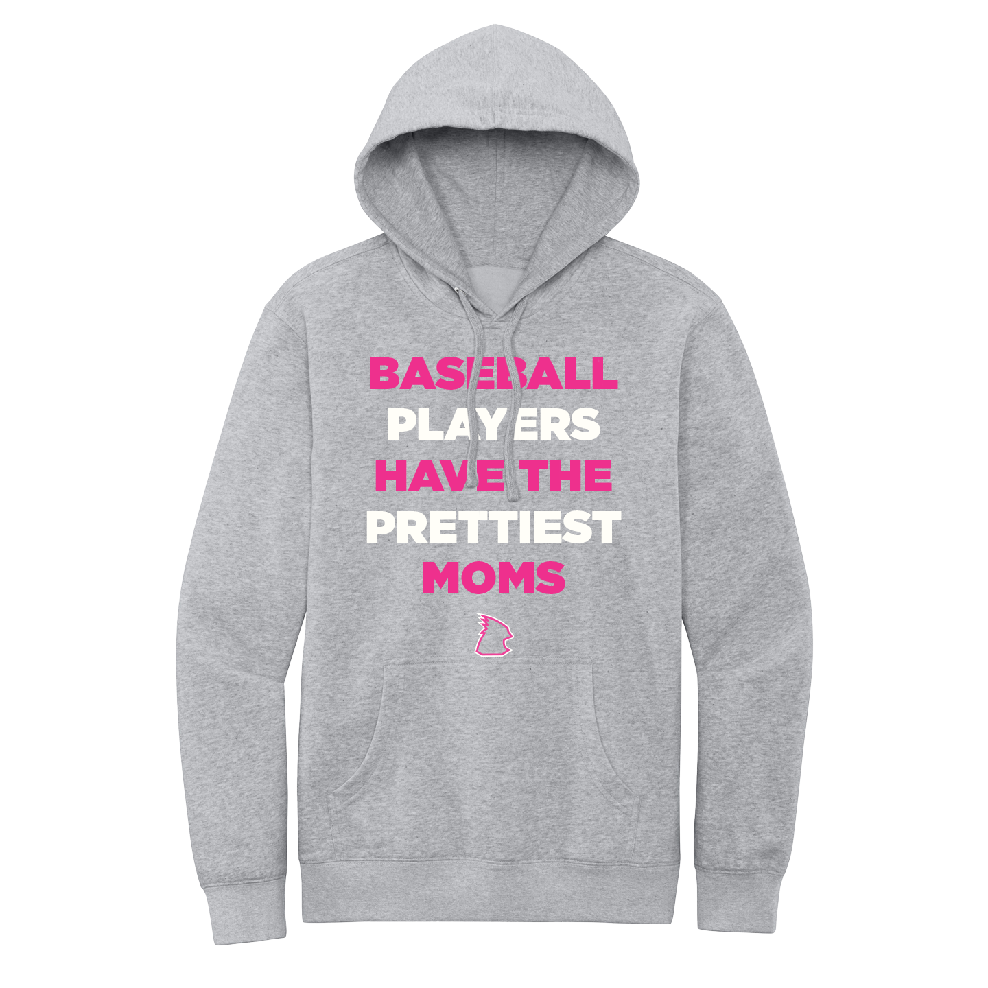 NEW District Mens V.I.T Fleece Hoodie (Baseball Players Have The Prettiest Moms)