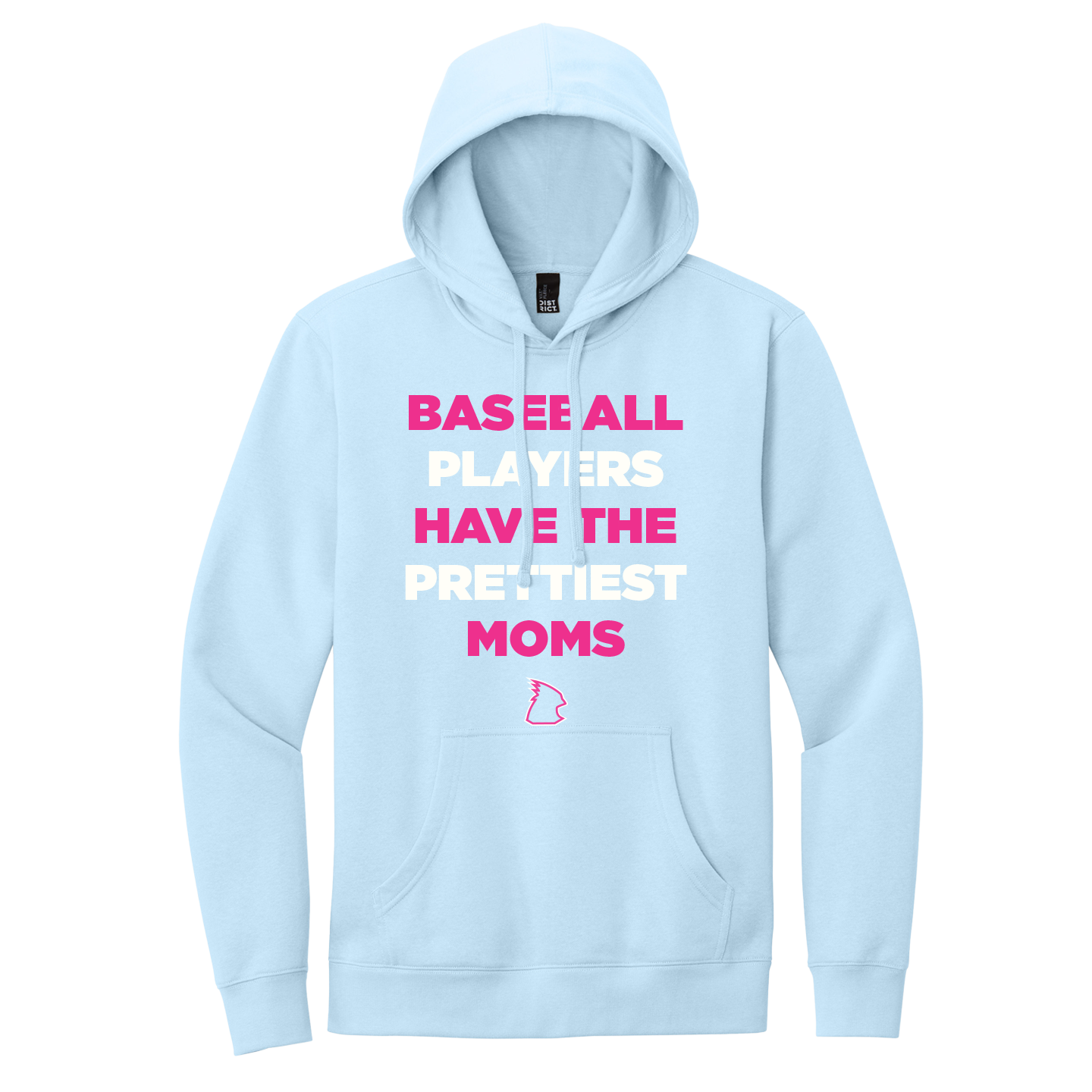 NEW District Mens V.I.T Fleece Hoodie (Baseball Players Have The Prettiest Moms)