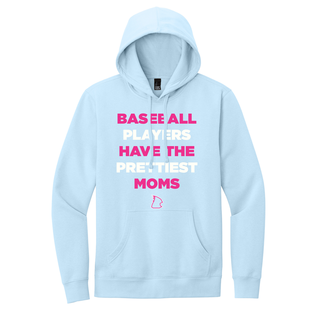 NEW District Mens V.I.T Fleece Hoodie (Baseball Players Have The Prettiest Moms)