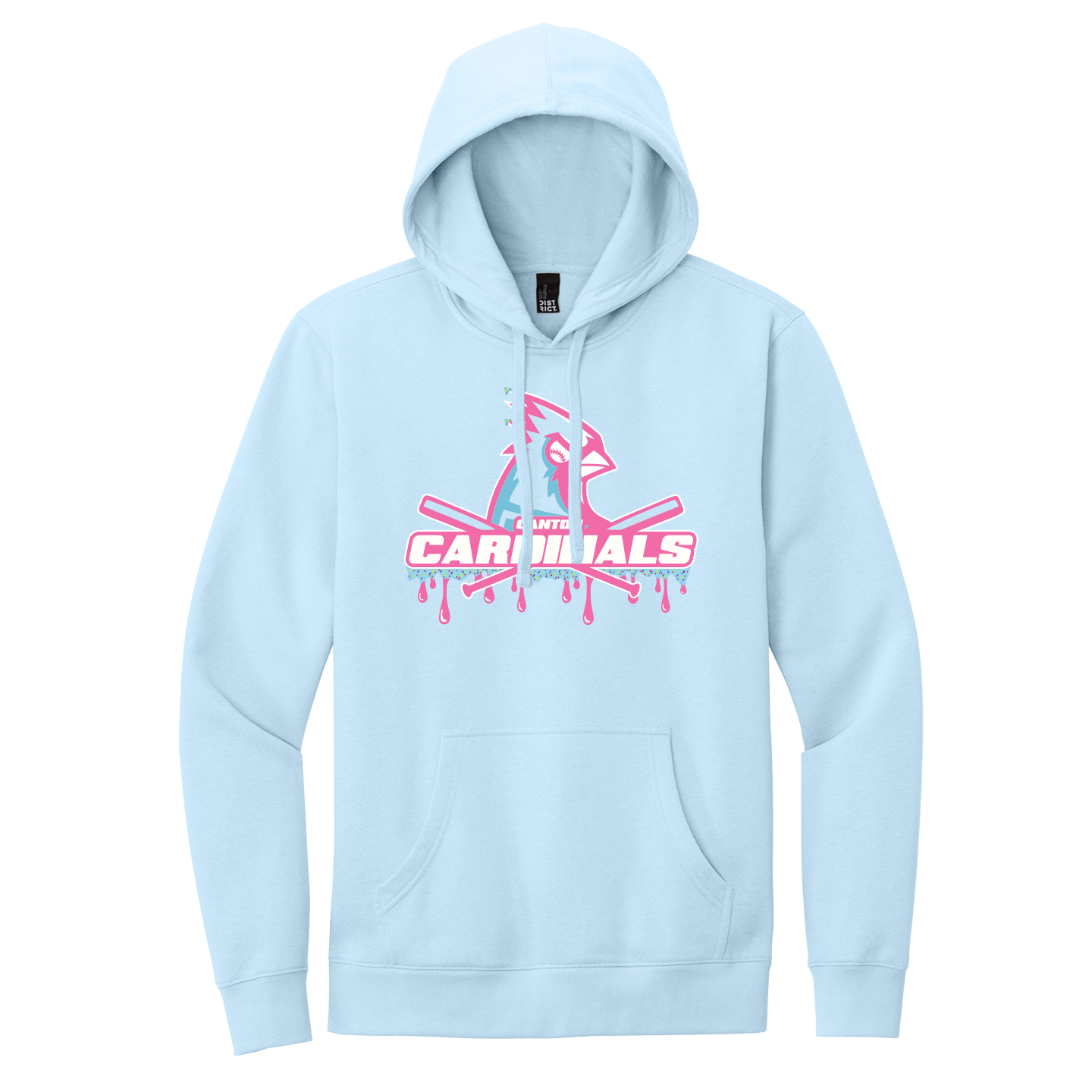 NEW District Mens V.I.T Fleece Hoodie (Cardinals Drip)
