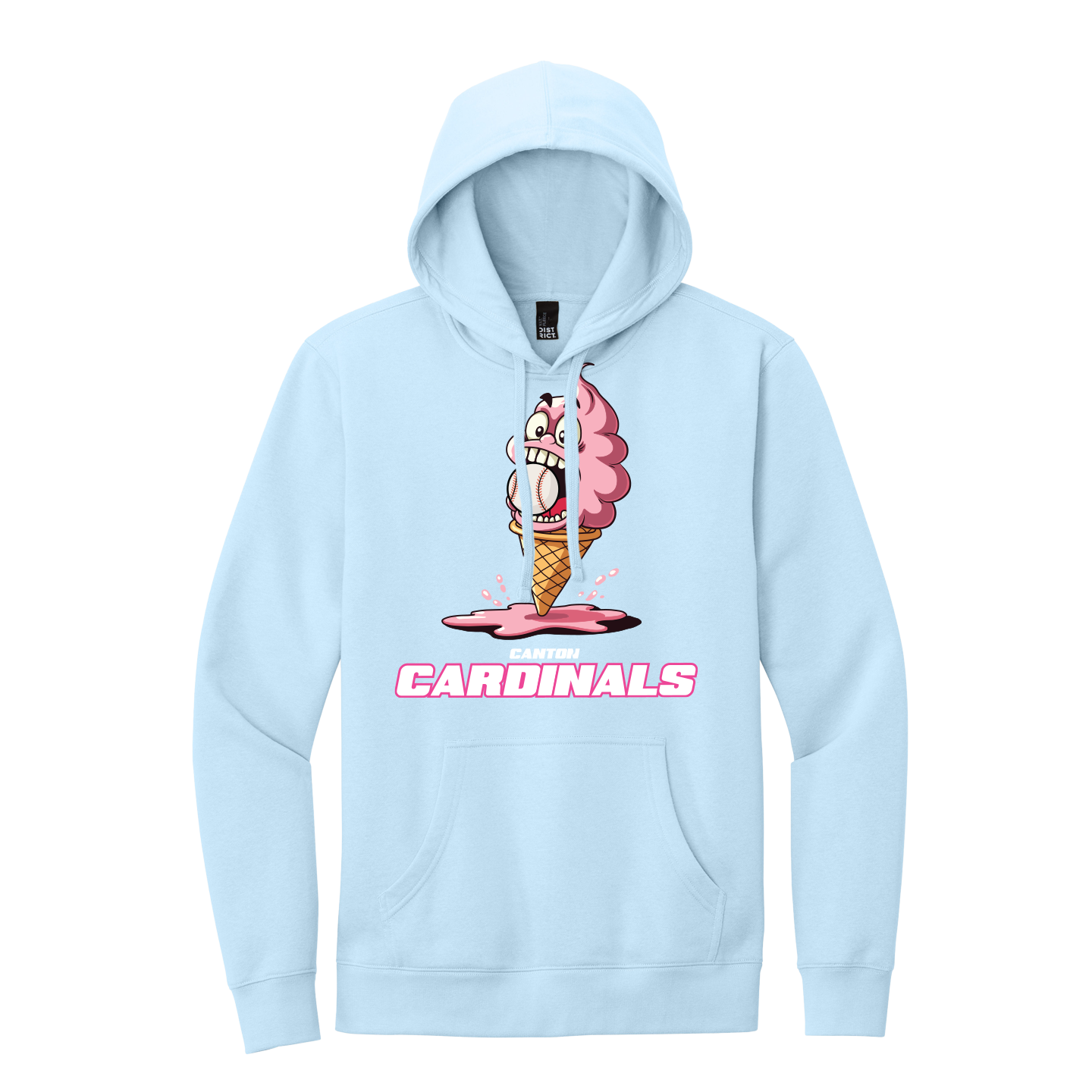 NEW District Mens V.I.T Fleece Hoodie (Ice Cream Cone)
