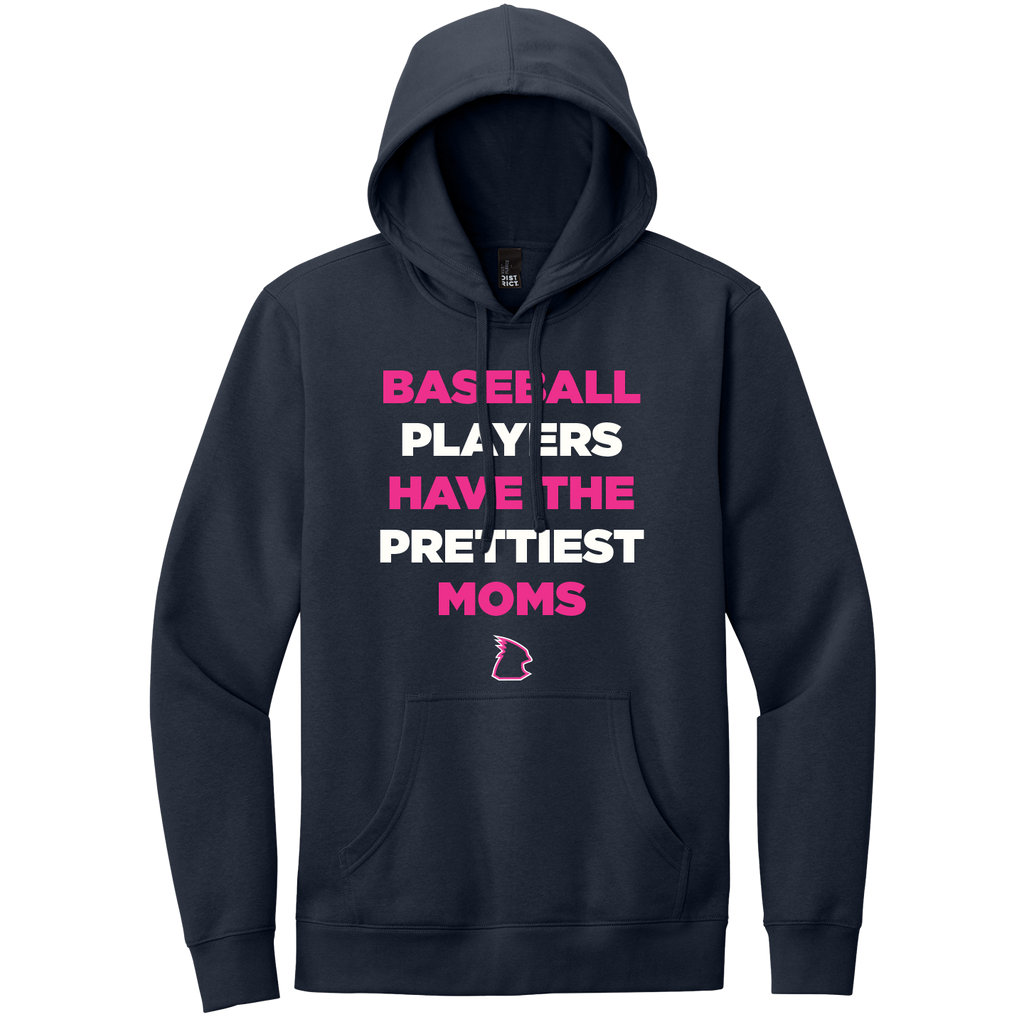 NEW District Mens V.I.T Fleece Hoodie (Baseball Players Have The Prettiest Moms)