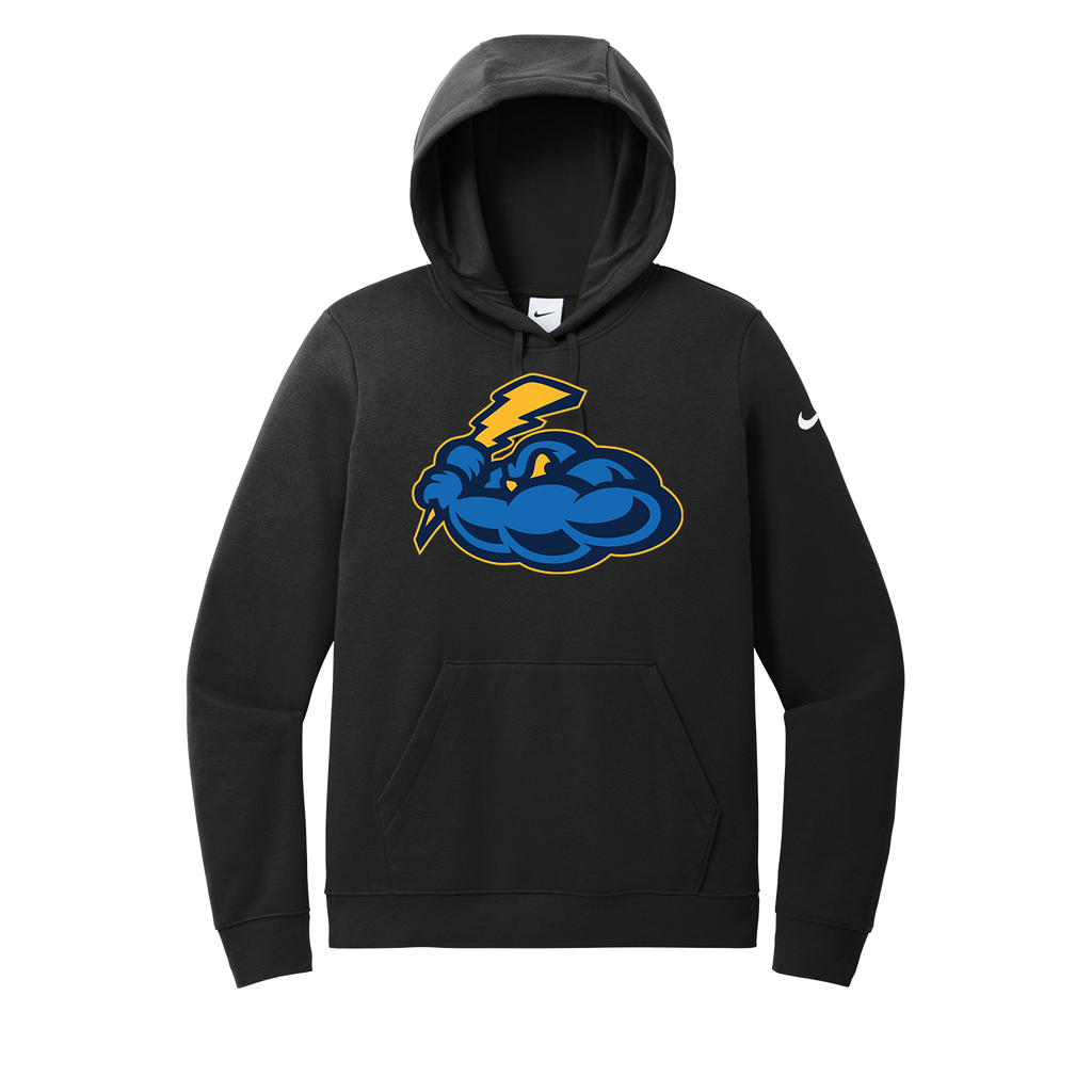 Nike Women's Club Fleece Sleeve Swoosh Pullover Hoodie