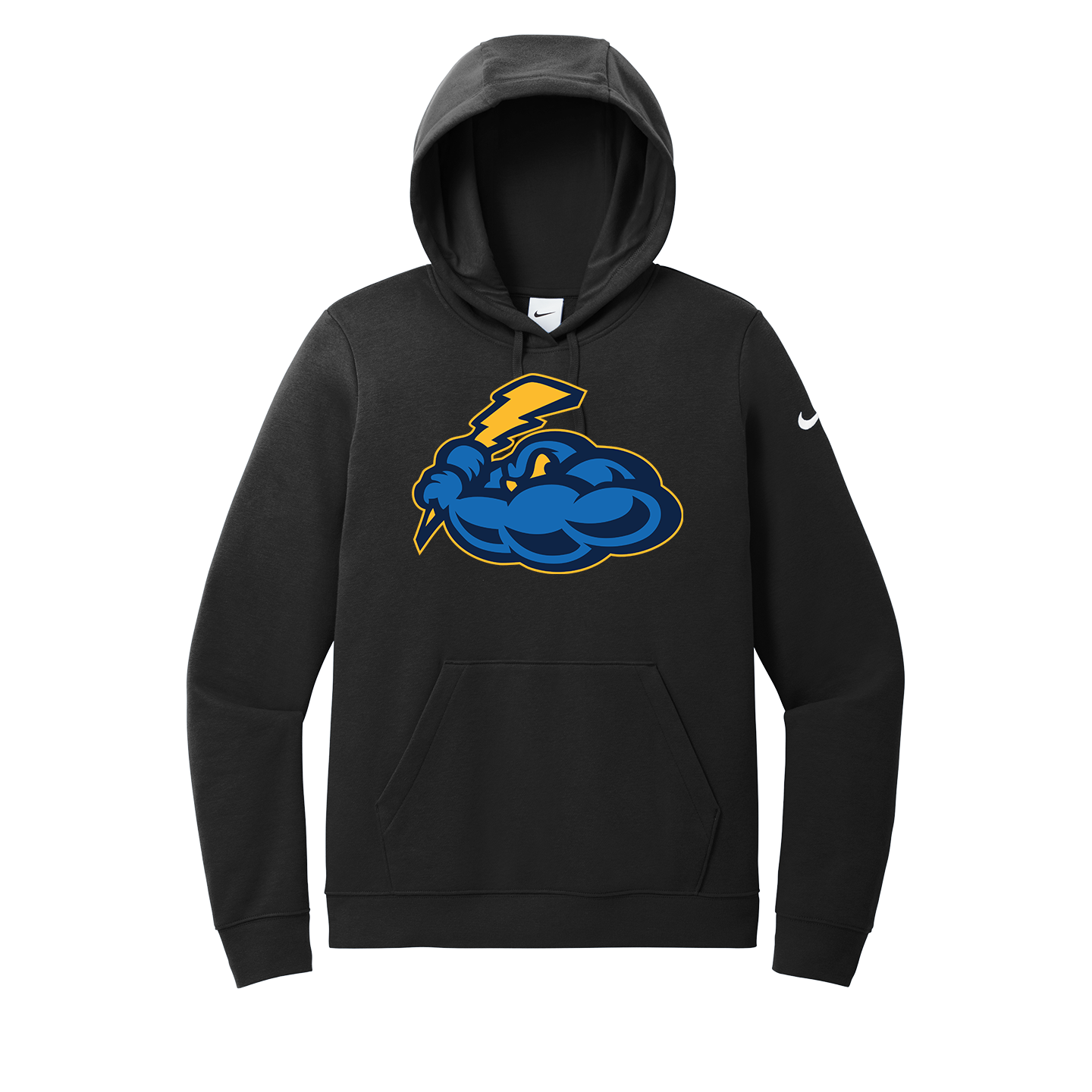 Nike Women's Club Fleece Sleeve Swoosh Pullover Hoodie