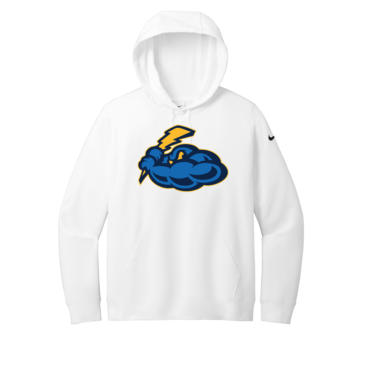 Nike Women's Club Fleece Sleeve Swoosh Pullover Hoodie