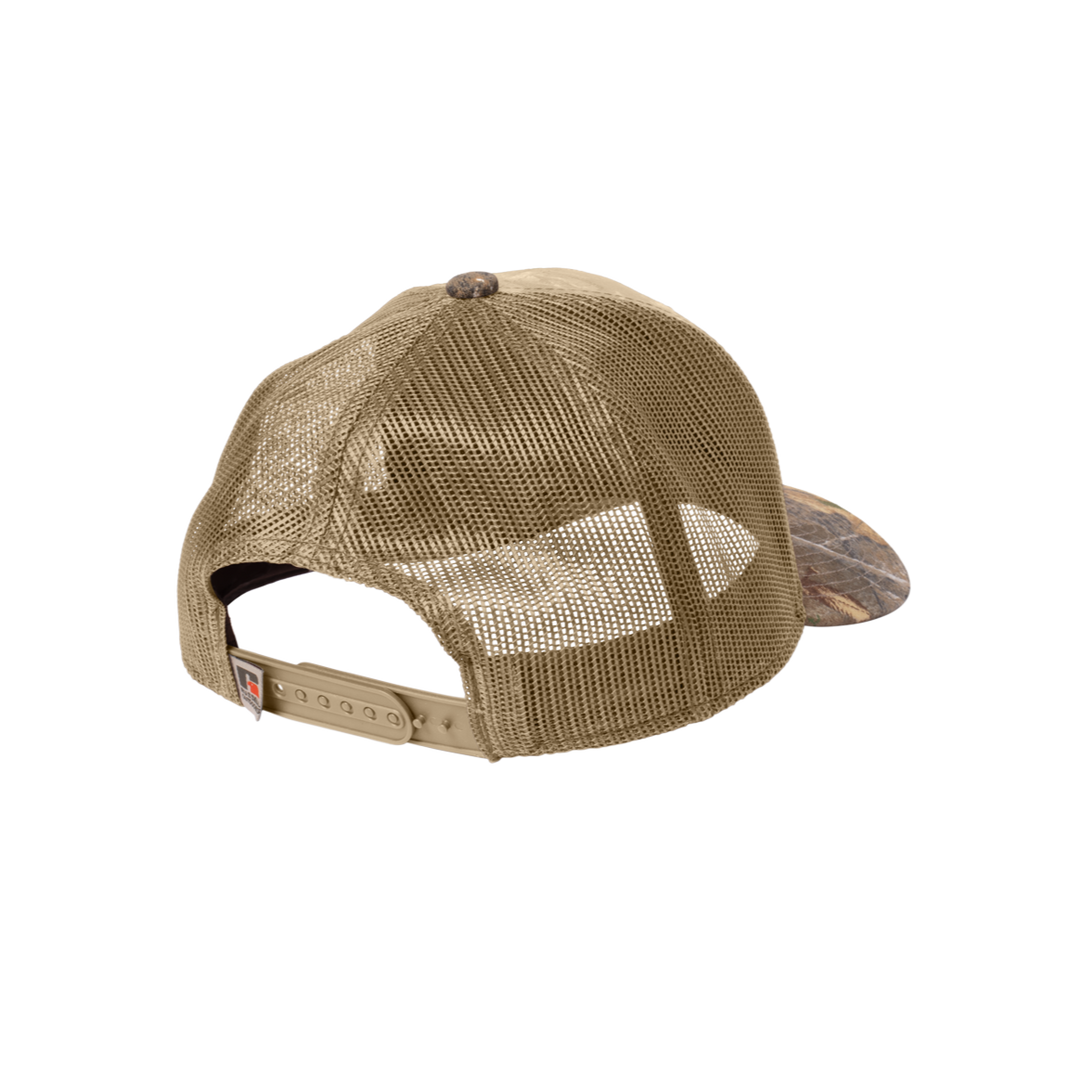 RUSSELL OUTDOORS CAMO SNAPBACK TRUCKER CAP