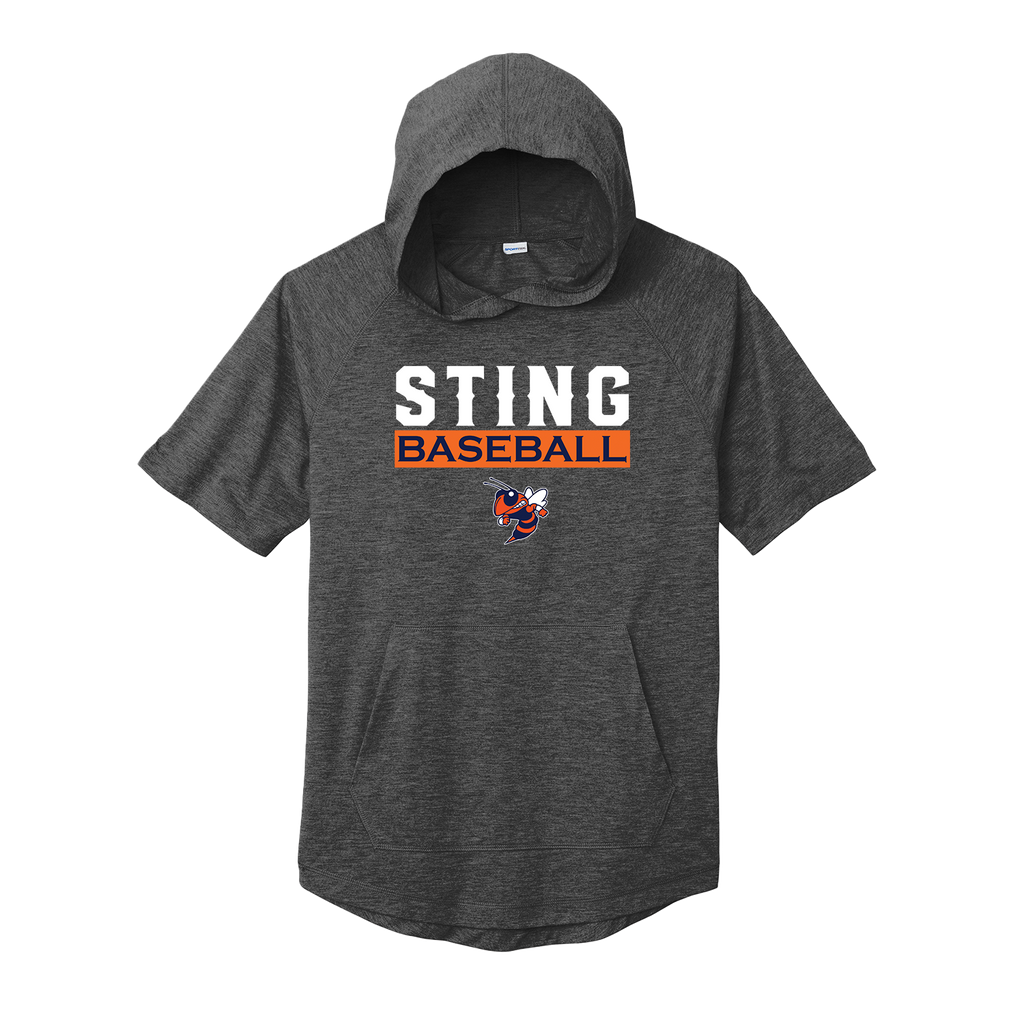 SPORT-TEK POSICHARGE TRI-BLEND WICKING SHORT SLEEVE HOODIE