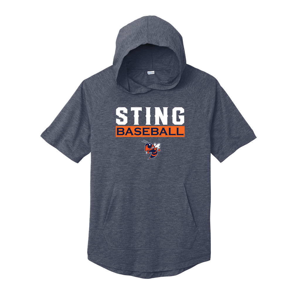 SPORT-TEK POSICHARGE TRI-BLEND WICKING SHORT SLEEVE HOODIE