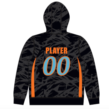 BLACK CUSTOM HOODIE FLEECE