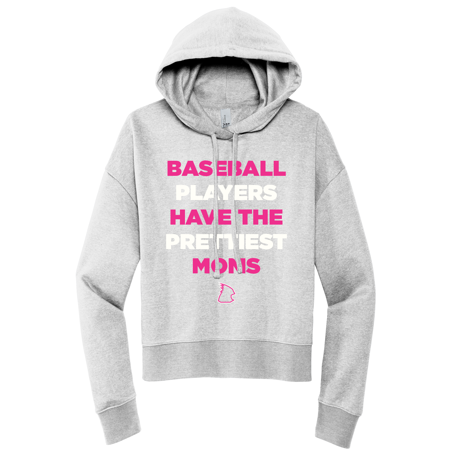 NEW District Womens V.I.T Fleece Hoodie (Baseball Players Have The Prettiest Moms)