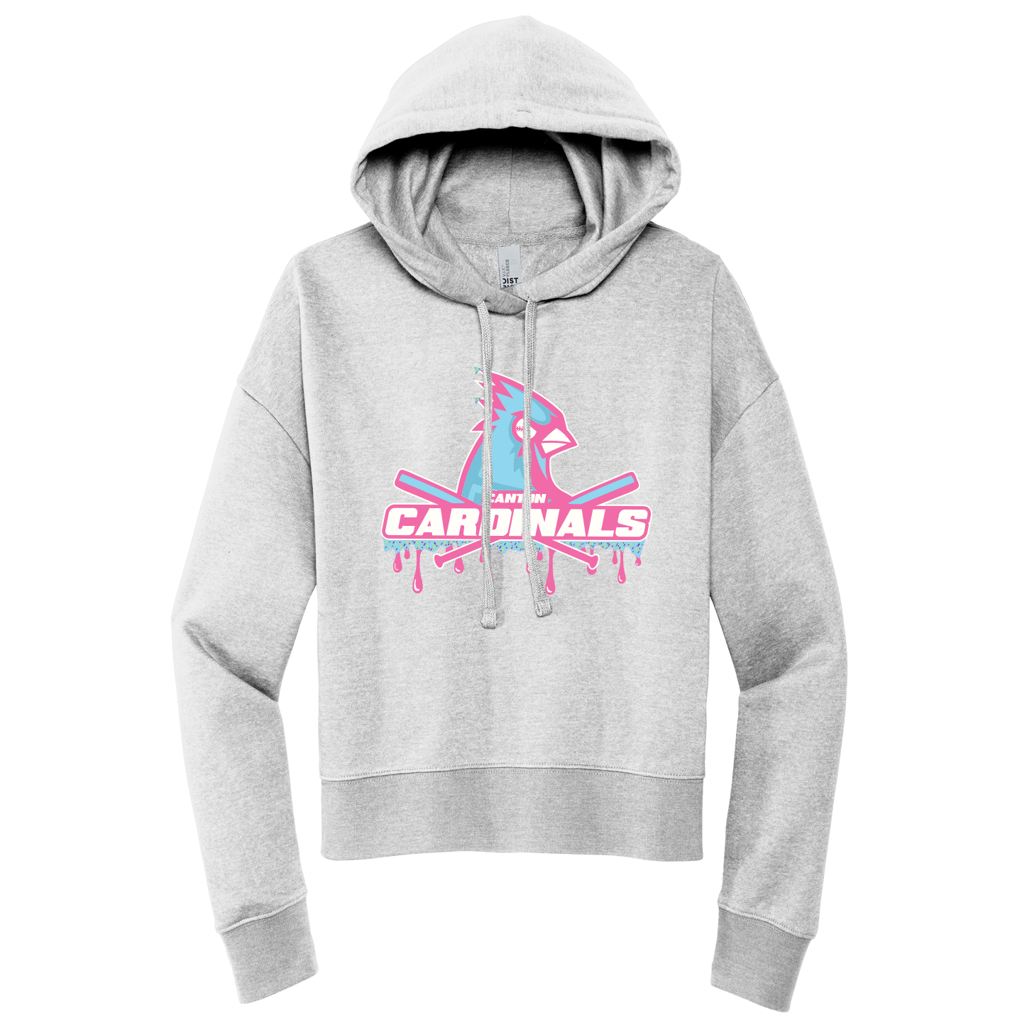 NEW District Womens V.I.T Fleece Hoodie (Cardinals Drip)