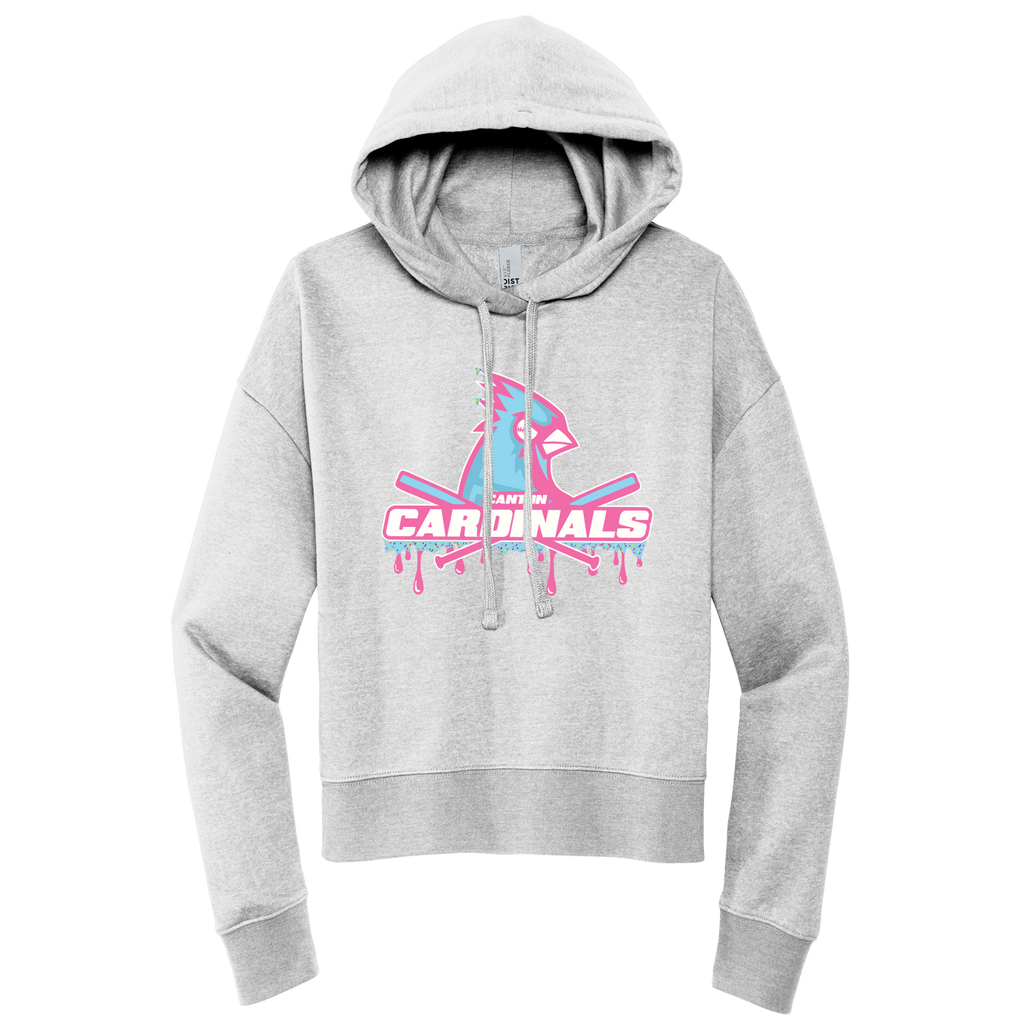 NEW District Womens V.I.T Fleece Hoodie (Cardinals Drip)