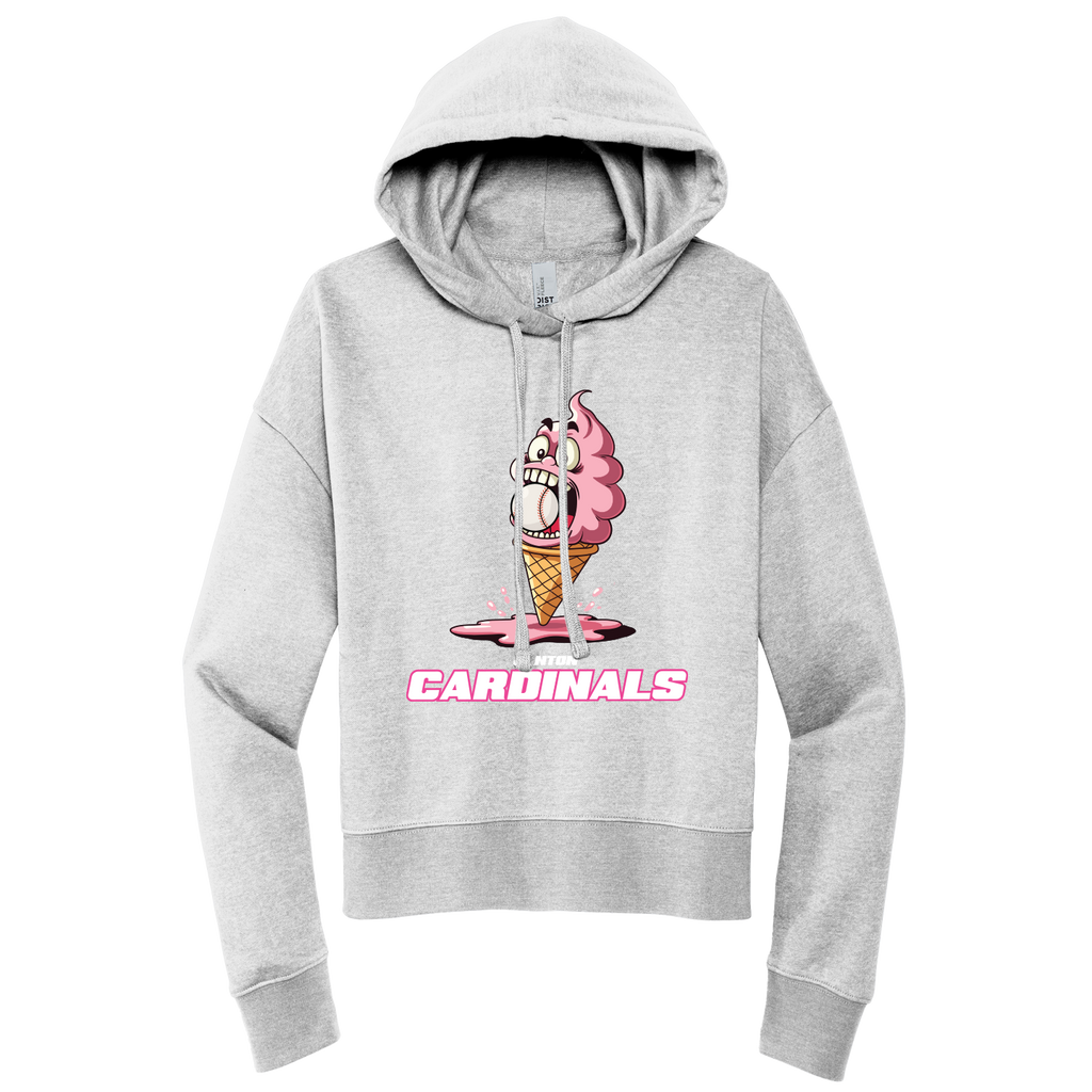 NEW District Womens V.I.T Fleece Hoodie (Ice Cream Cone)