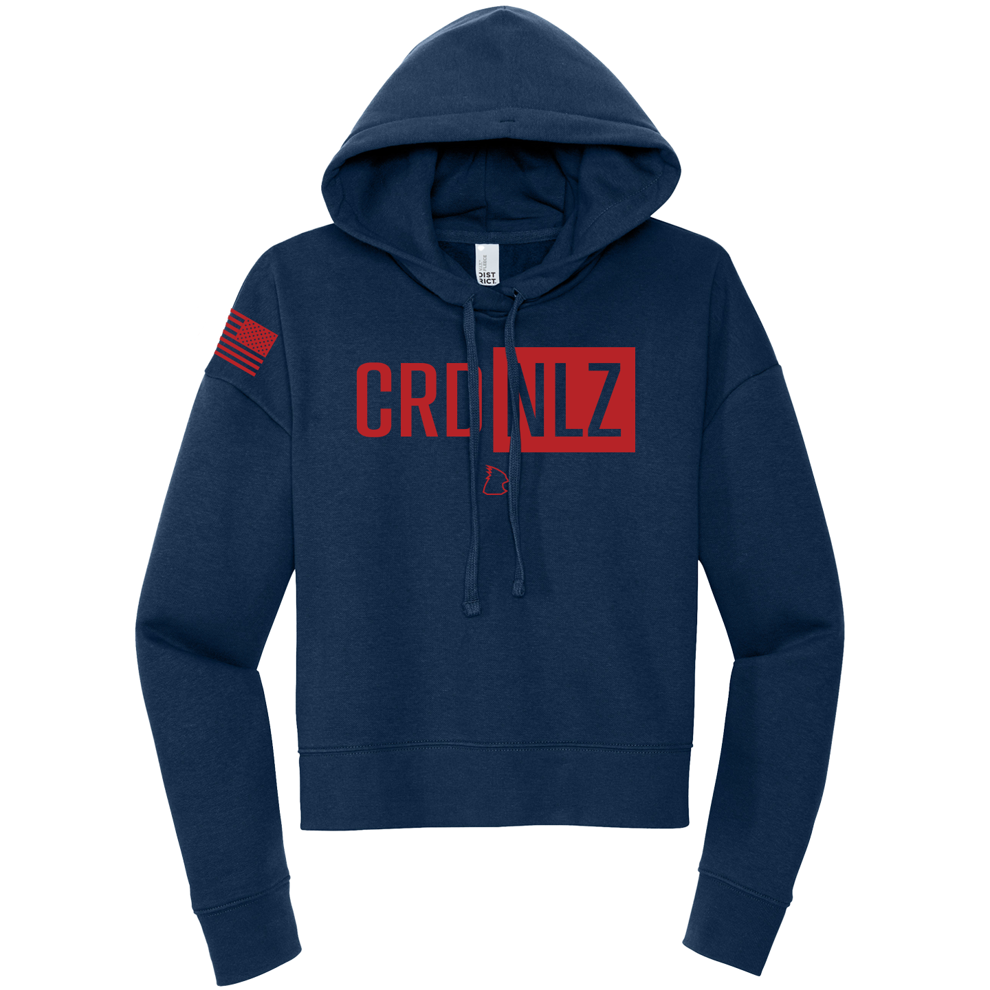 NEW District Womens V.I.T Fleece Hoodie (CRD NLZ)