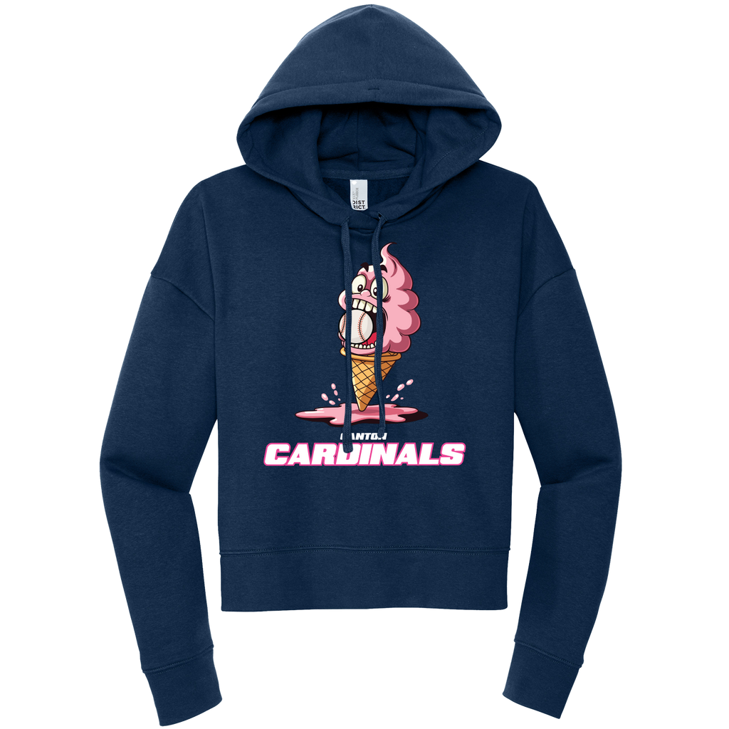 NEW District Womens V.I.T Fleece Hoodie (Ice Cream Cone)