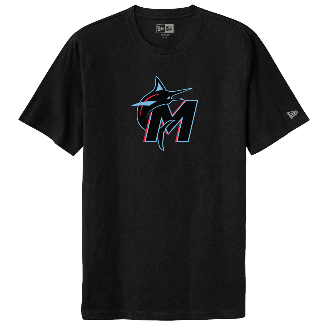 Marlins - Men's New Era Tri-Blend Tee