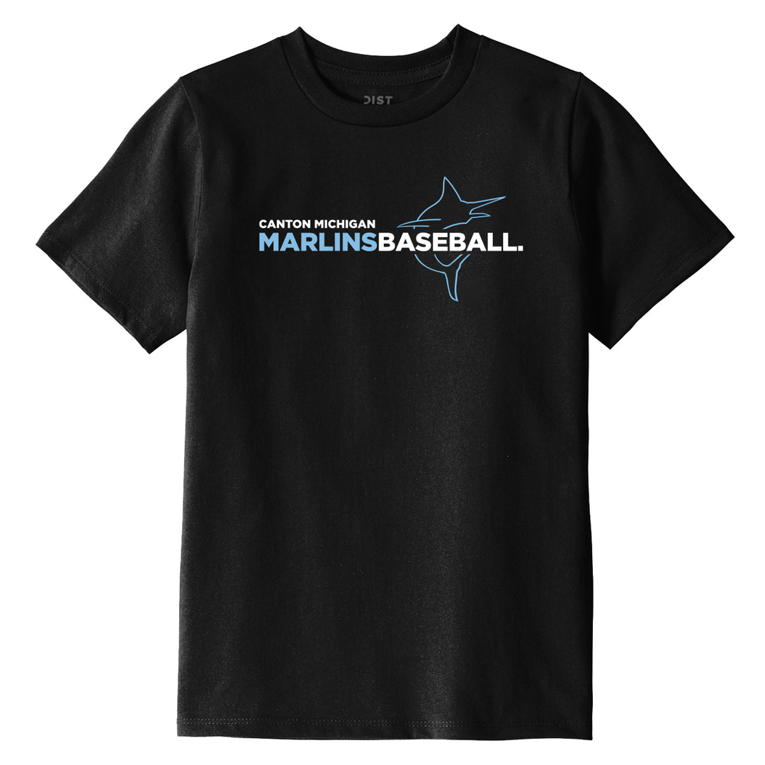 Marlins Text - District Perfect Tri Tee