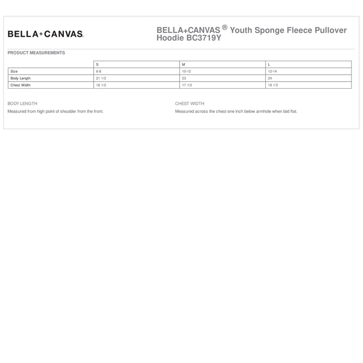 Marlins - Youth BELLA+CANVAS Sponge Fleece Pullover Hoodie