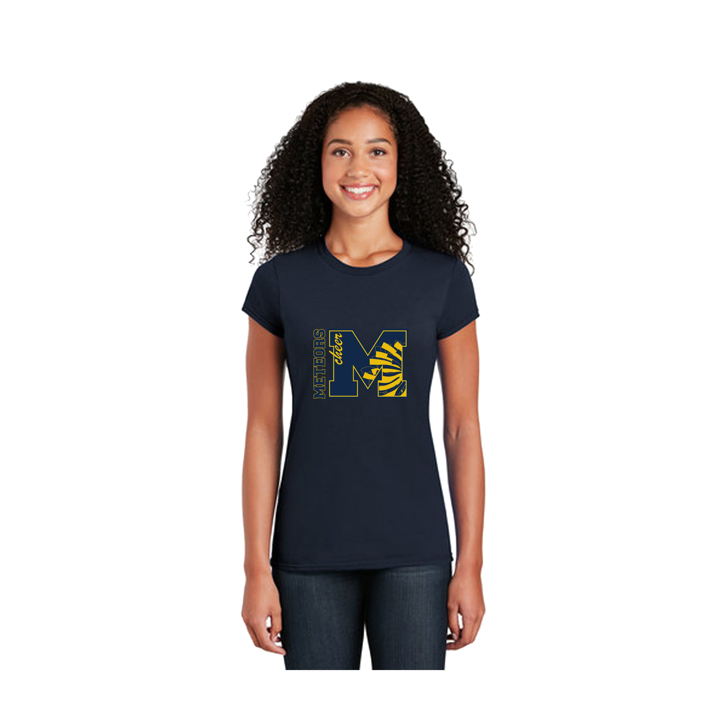 LADIES METEORS CHEER TEE